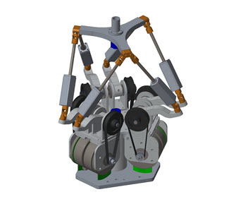 A 6-DOF parallel robot powered by maxon EC90fl motors and DZEANTU drives